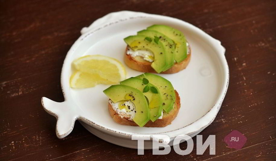 Рецепт бутербродов с авокадо
