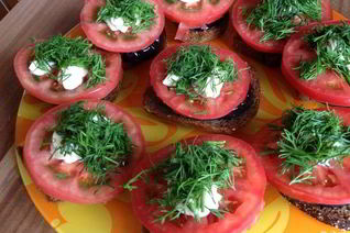 Бутерброды с баклажанами