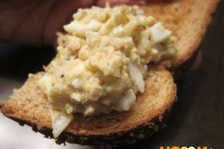 Бутерброды с печенью трески