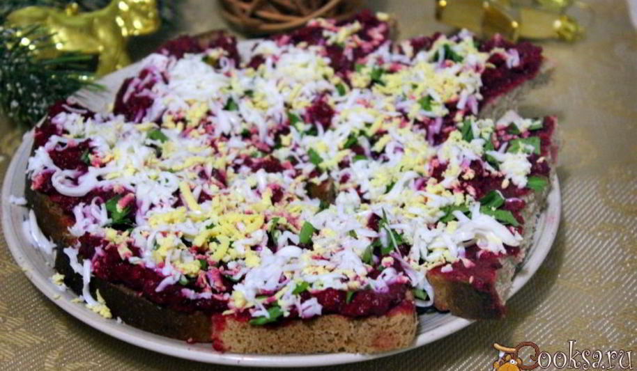 Рецепт бутербродов со свекольно-селедочной намазкой