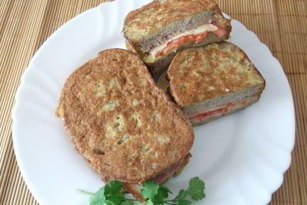 Быстрый бутерброд в кляре