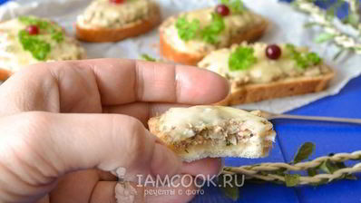 горячие бутерброды с сайрой