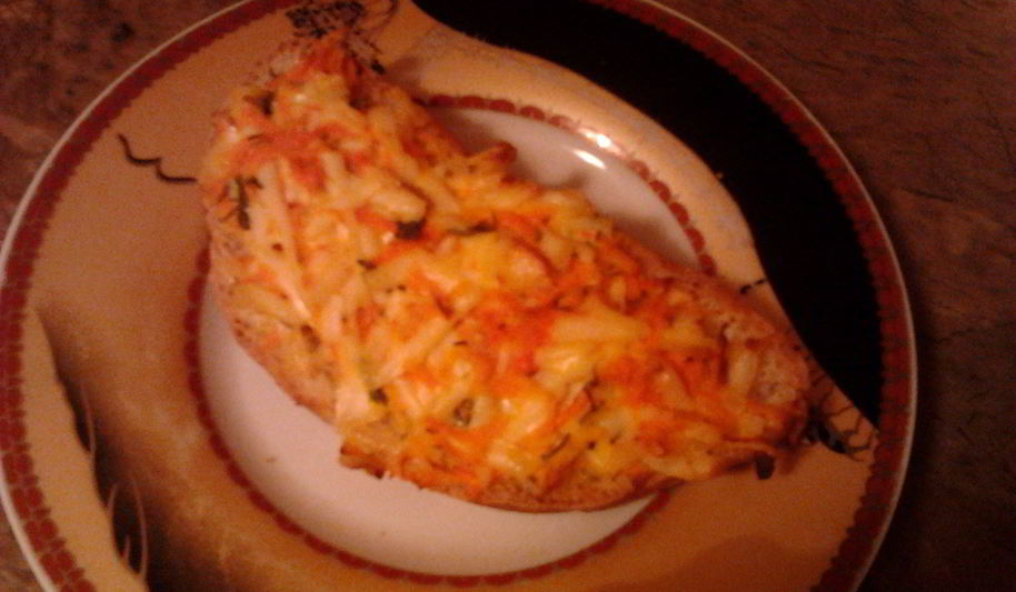 Рецепт горячего бутерброда с морковью