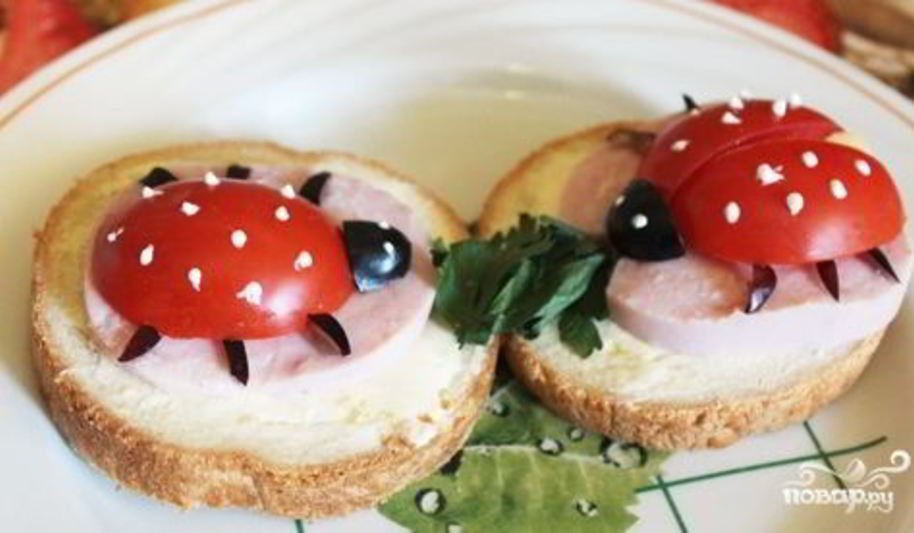 Рецепт маленьких бутербродов для детей