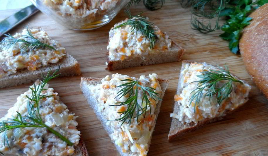 Рецепт пасты для бутербродов с сельдью