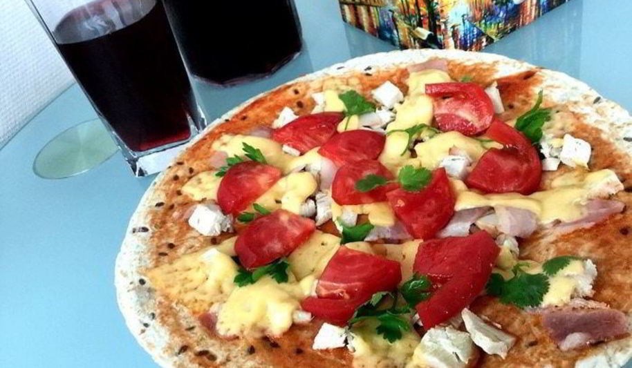 Рецепт пиццы-бутерброда