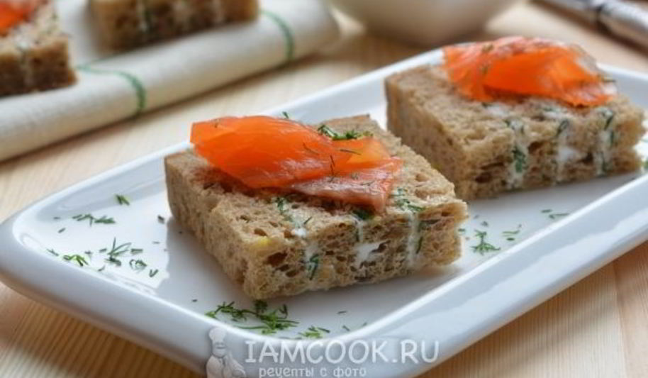 Рецепт полосатых бутербродов