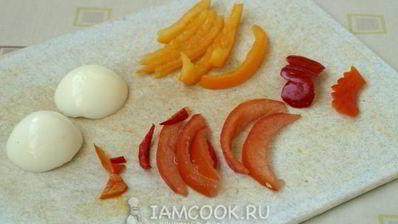 праздничные бутерброды курочка и петушок