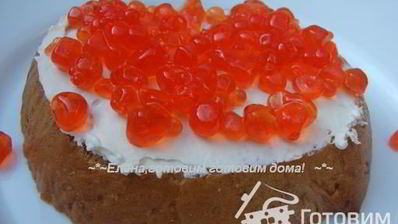 торт деликатес — бутерброд с икрой