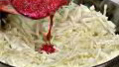 закрытые бутерброды с красной капустой