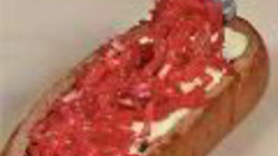 закрытые бутерброды с красной капустой