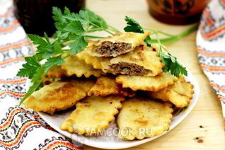 Чебуреки из заварного теста