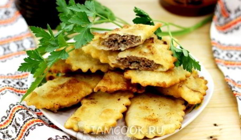 Рецепт чебуреков из заварного теста