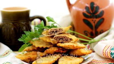 чебуреки из заварного теста