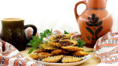 чебуреки из заварного теста