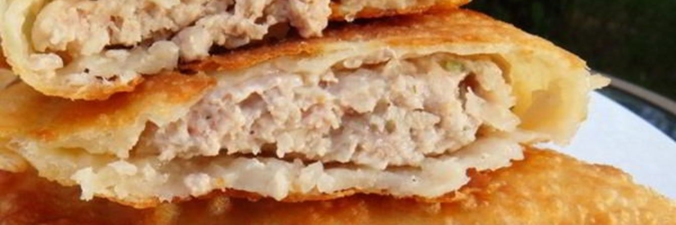 Чебуреки на кефире с мясным фаршем