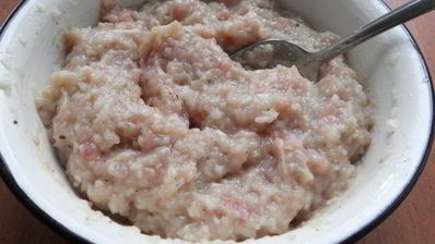 хрустящие чебуреки со смешанным фаршем