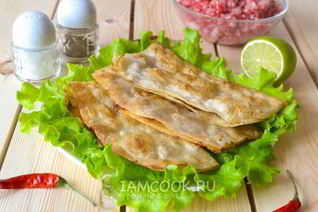 Ленивые чебуреки из лаваша