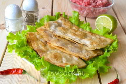 Ленивые чебуреки из лаваша