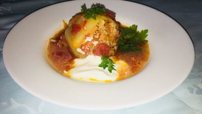 фаршированные перцы с томатом и булгуром