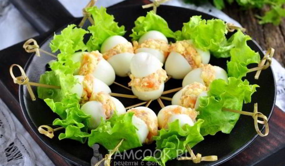 Рецепт фаршированных перепелиных яиц