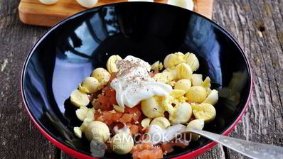 фаршированные перепелиные яйца