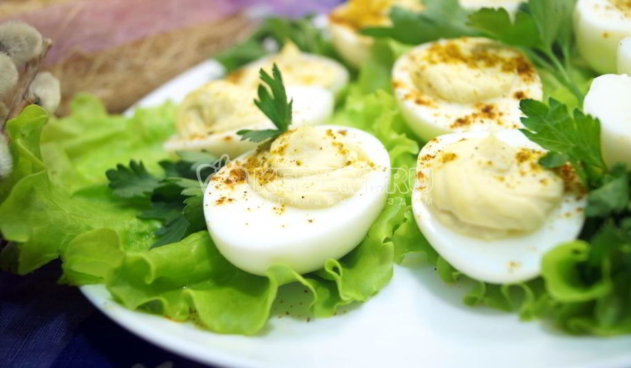 Рецепт фаршированных яиц карри