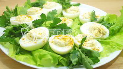 фаршированные яйца карри