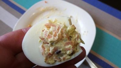 фаршированные яйца мышки