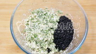 фаршированные яйца с икорно-горчичной начинкой