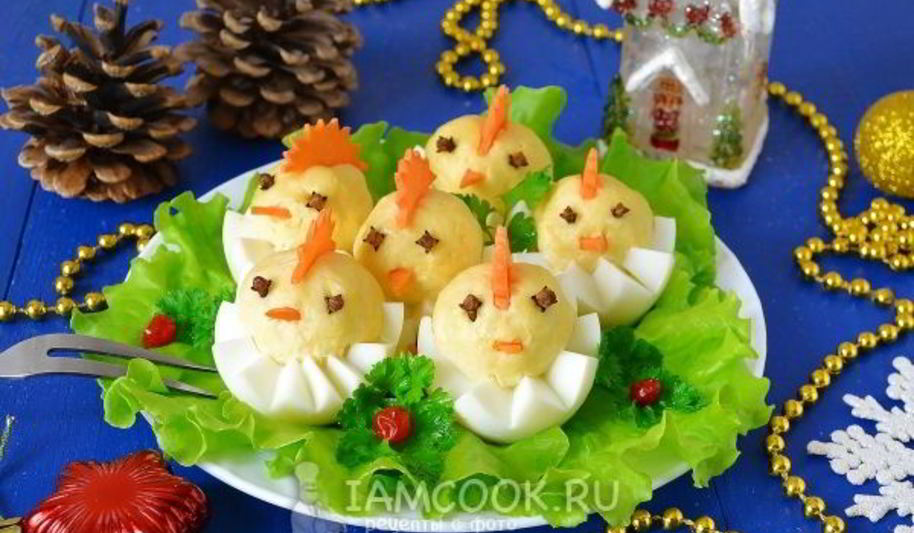 Рецепт фаршированных яиц цыплята