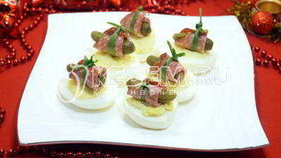 фаршированные яйца зимняя закуска