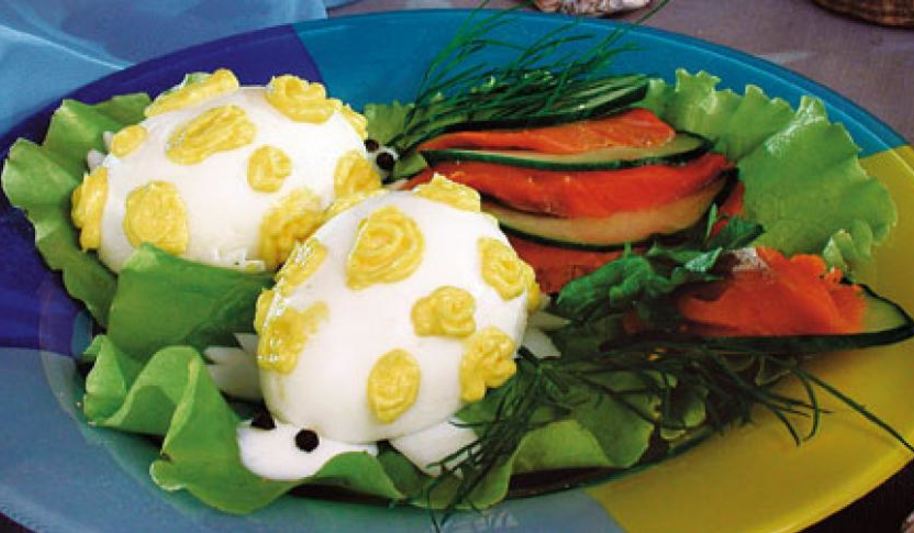 Рецепт яиц, фаршированных копченым лососем