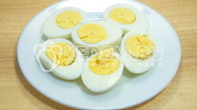 яйца фаршированные крабовыми палочками