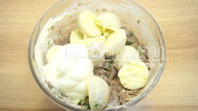 яйца фаршированные печенью