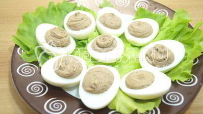 яйца фаршированные печенью