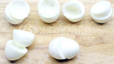 яйца фаршированные сыром