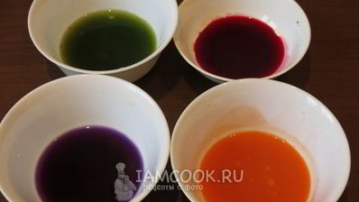 яйца фаршированные в цветном желе