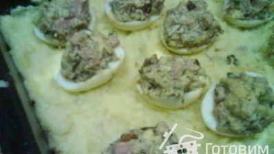 яйца фаршированные ветчиной