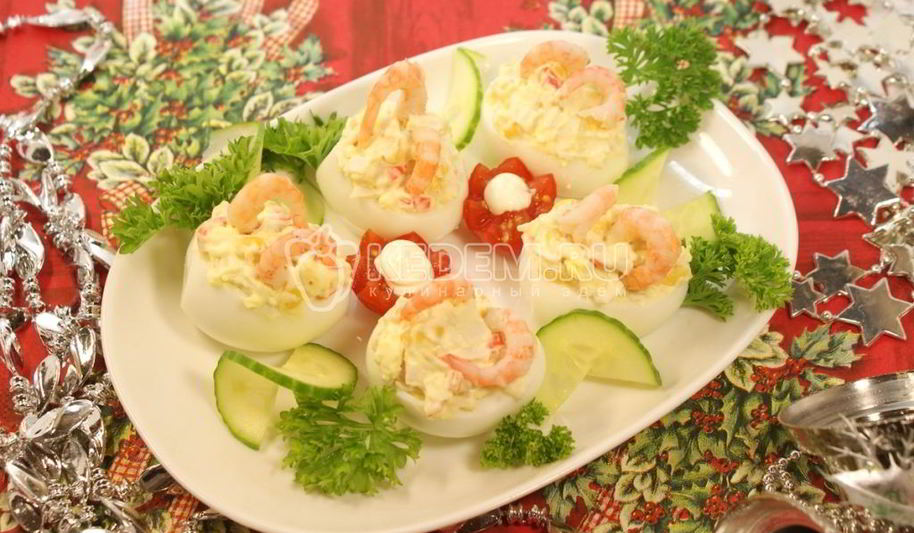 Рецепт закуски фаршированные яйца