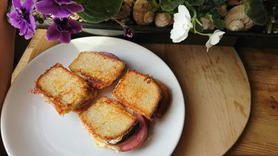 горячие мини-гренки