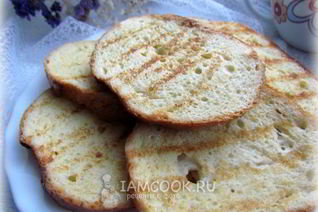 Гренки из батона с яйцом и молоком