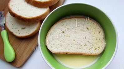 гренки из батона с яйцом и молоком