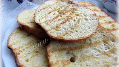 гренки из батона с яйцом и молоком