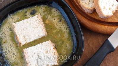 гренки из белого хлеба с яйцом