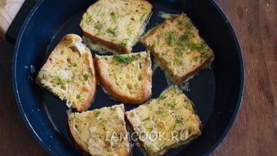 гренки из белого хлеба с яйцом
