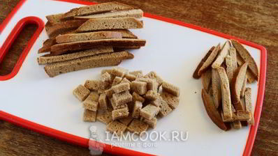 гренки из черного хлеба в духовке