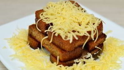 гренки с чесноком и сыром