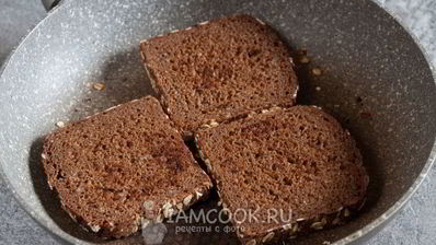 гренки с чесноком на сковороде