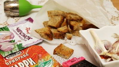 гренки с чесноком в духовке